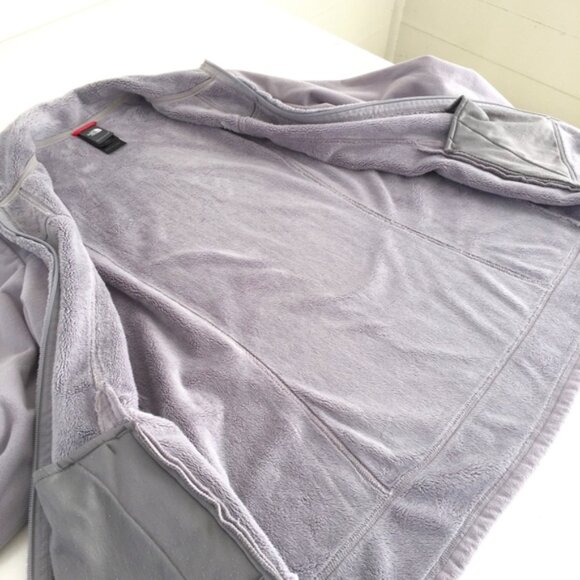 North Face Womens Fleece Jacket Lavender Large - Picture 5 of 8
